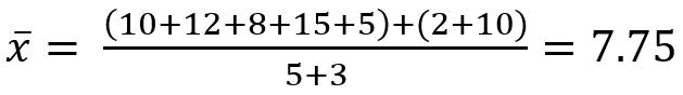 Calculation of Weighted Average/Mean