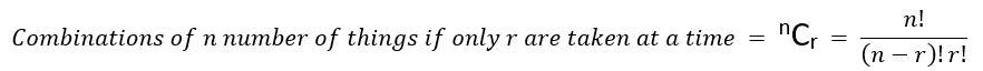 Combinations Formula